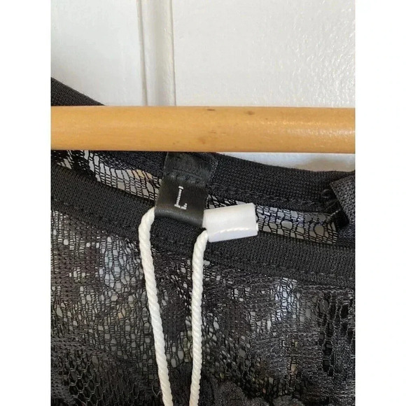 Kenancy NEW Whimsigoth Dark Fairycore Dress Sz L Red Black Lace Rose Butterflies - Picture 6 of 16